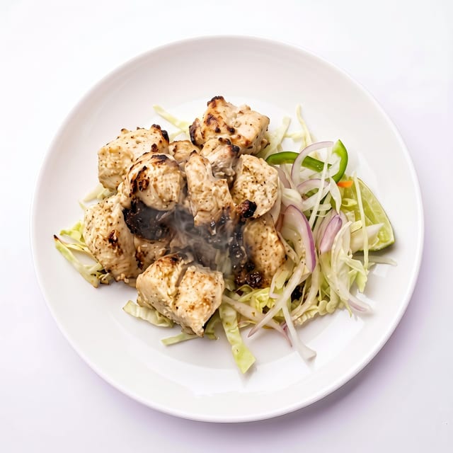 Garlic Chicken Tikka Kebab.