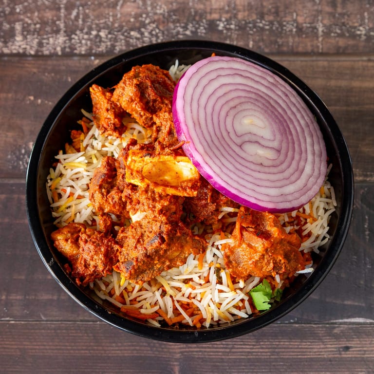 Goat Dum Biryani Delight