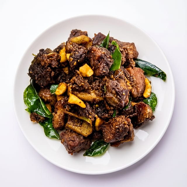 Mutton Pepper fry Bone in.