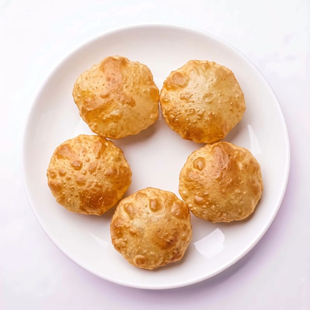Plain bhature.