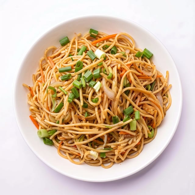 Veg hakka noodles.