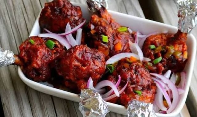 Masala Chicken Lollipop.